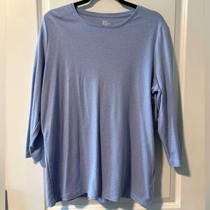 Kim Rogers Purple 3/4th Sleeve Top